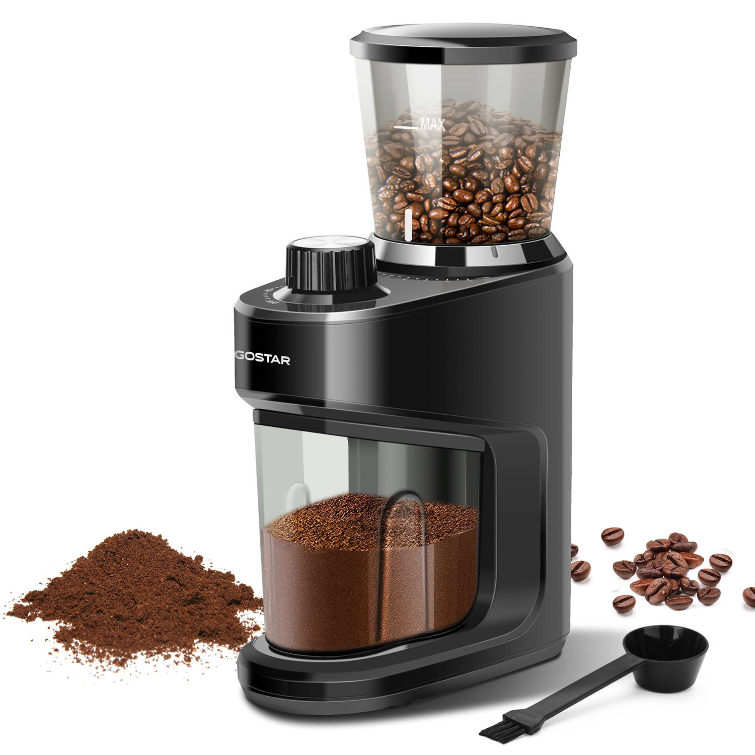 zal ik doen geboorte belediging Aigostar Hills A5J - Elektrische Koffiemolen – Coffee grinder – Koffiebonen  maler - Bonenmaler | Blokker