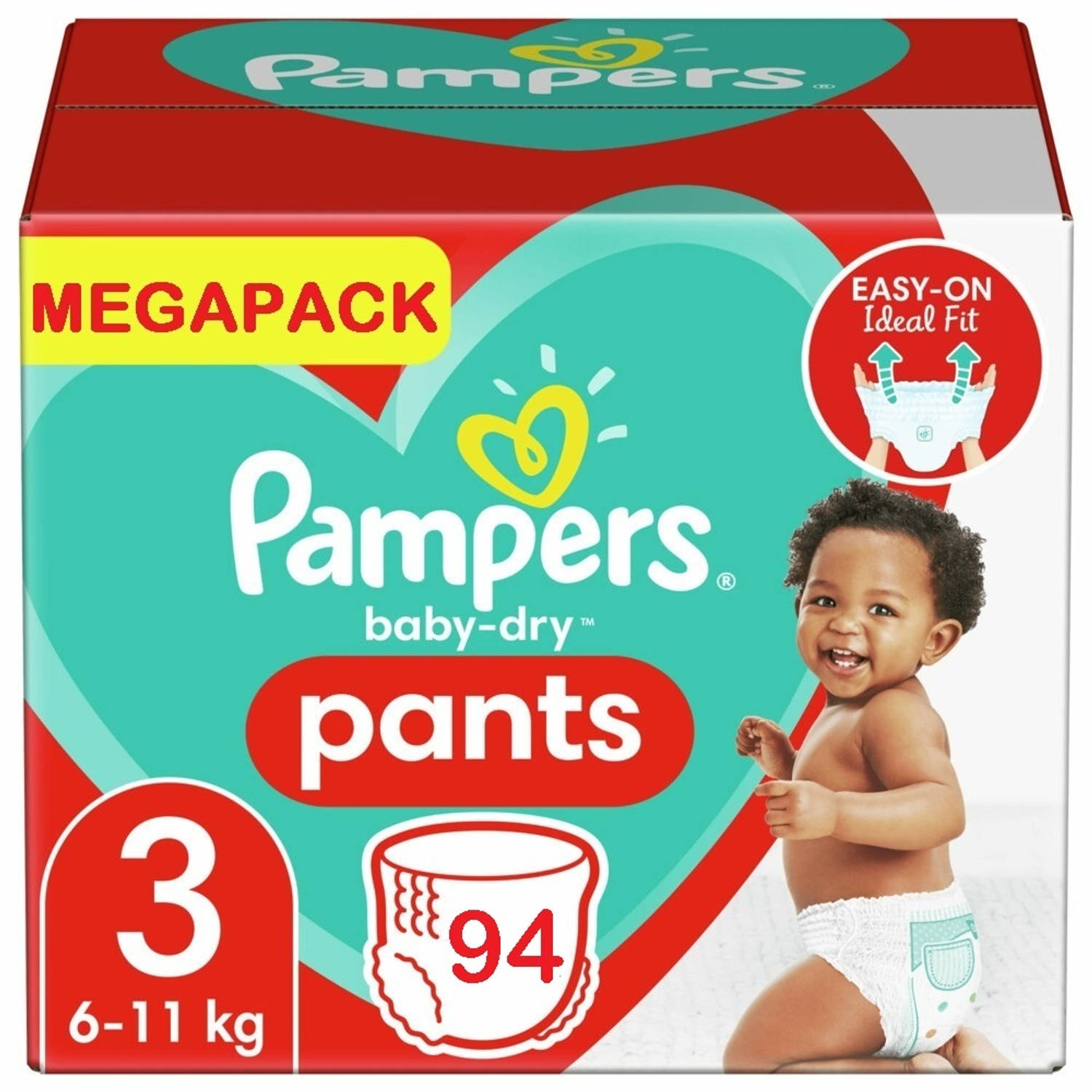 Pampers Baby Dry Pants Maat 3 Mega Pack 94 Luierbroekjes
