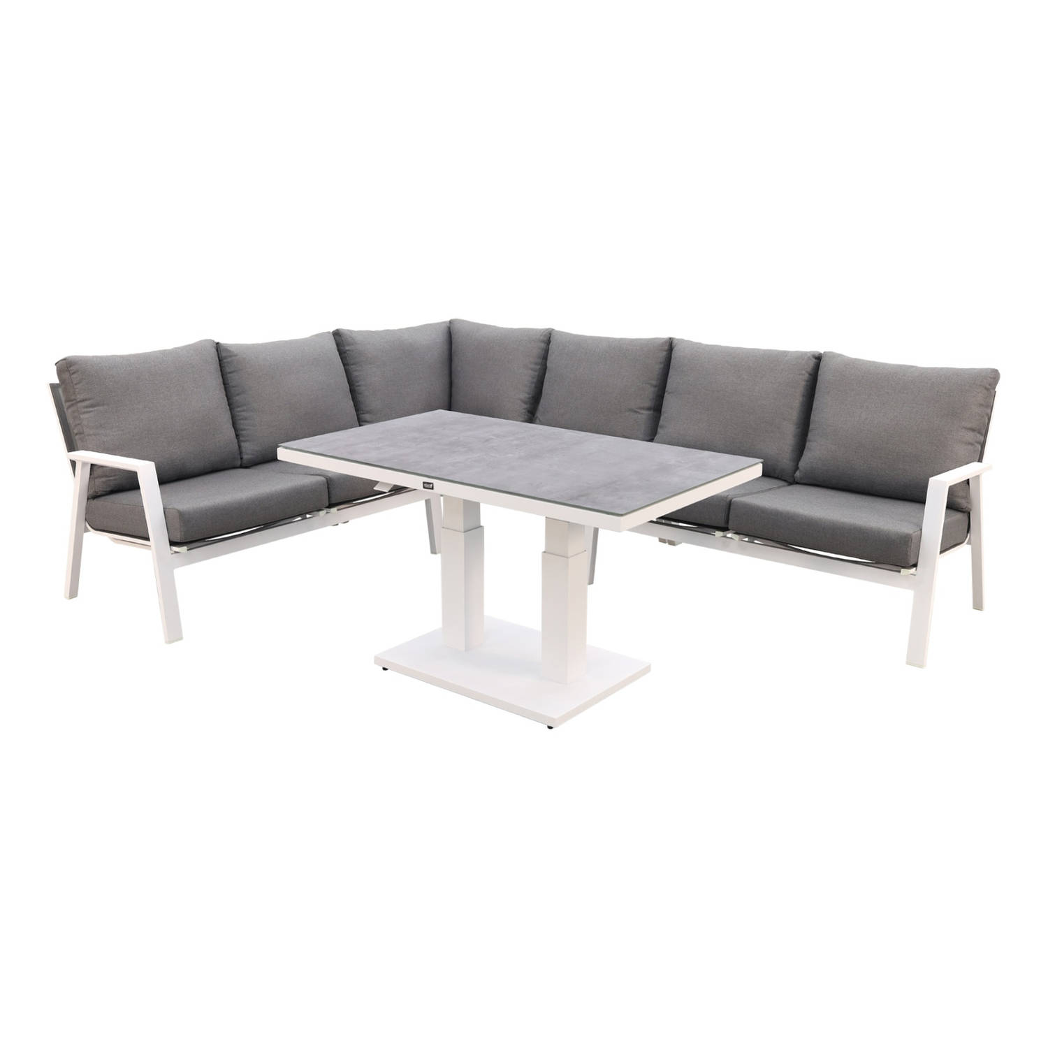 VDG Azoren lounge dining set links - white (tafel verstelbaar)
