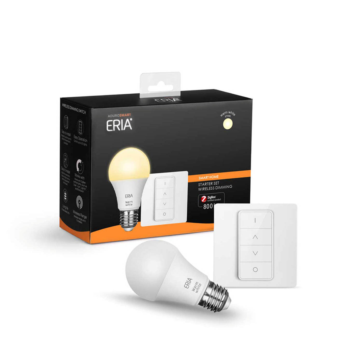 Adurosmart Eria® Startpakket, 1 Warm White Lamp En Dimmer