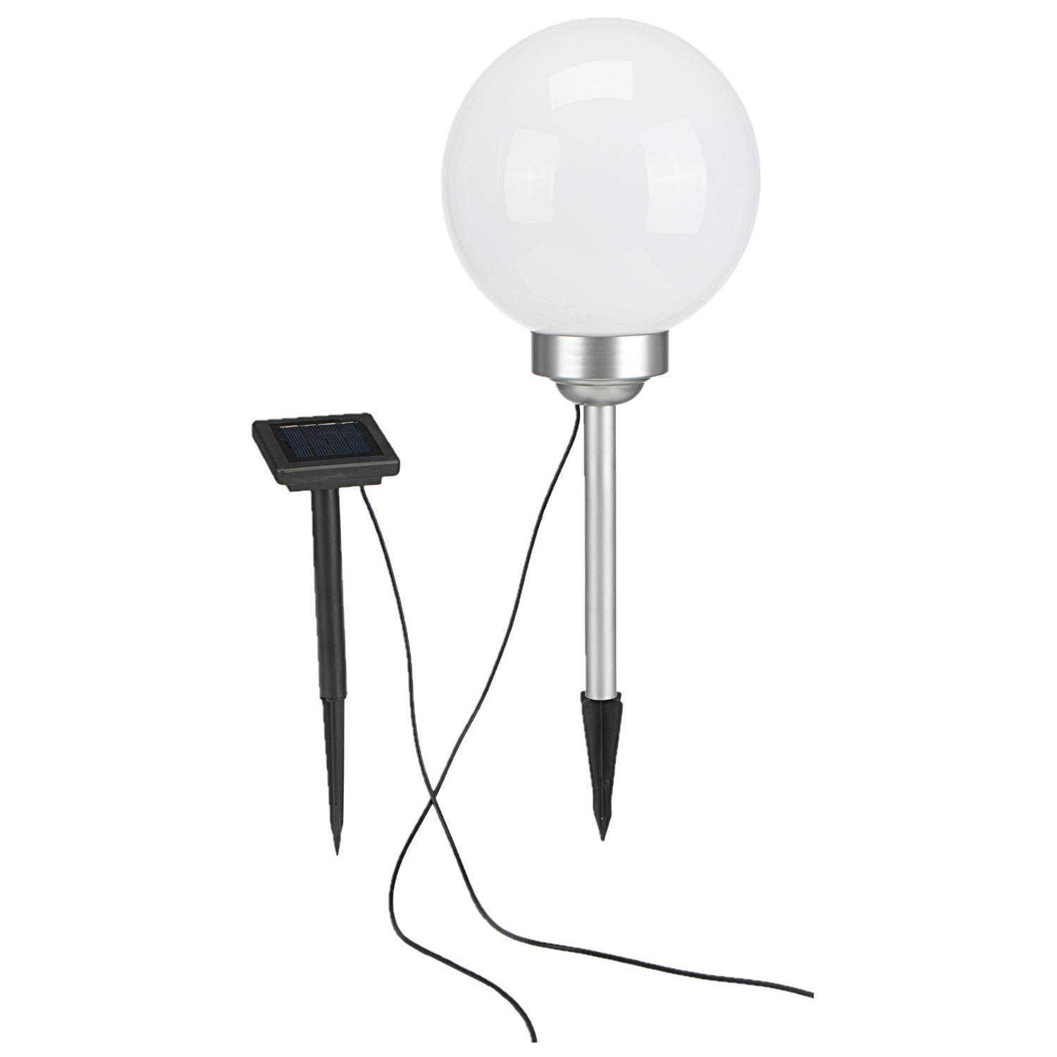 Solar tuinlamp/prikspot bol met roterende functie op 20 cm - Prikspotjes | Blokker