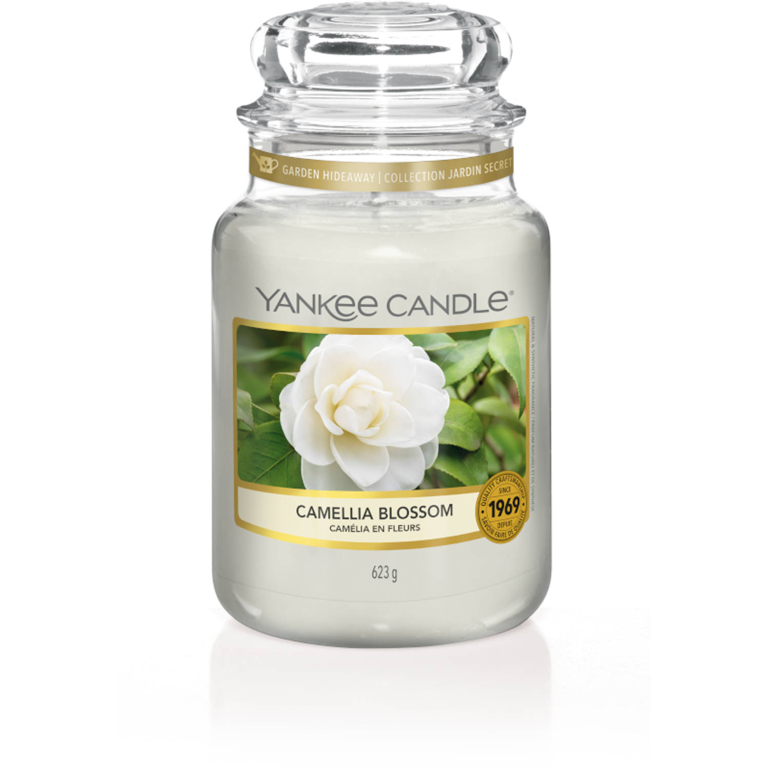 Yankee Candle Geurkaars Large Camellia Blossom - 17 cm / ø 11 cm