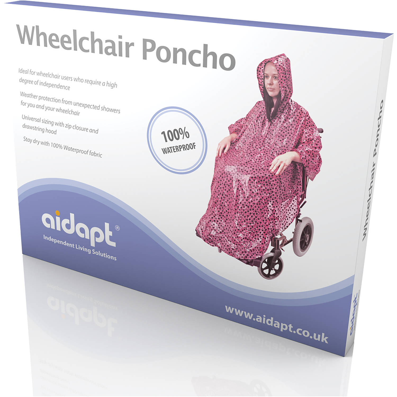 Aidapt poncho voor rolstoel - 100% waterproof