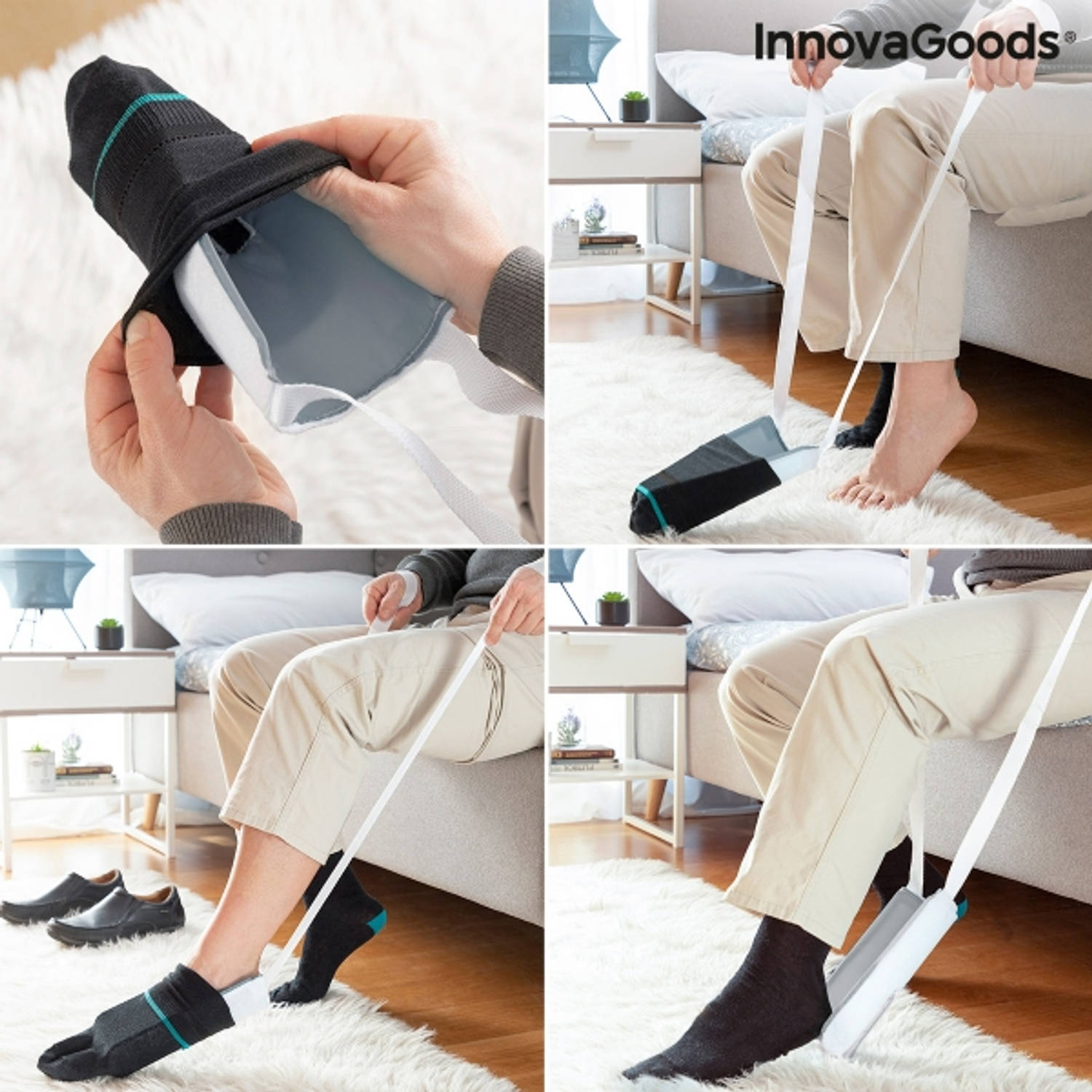 Sokaantrekker Sok Kousen Aantrekhulp gemakkelijk sokken aantrekken Sokken Aantrekken | Blokker