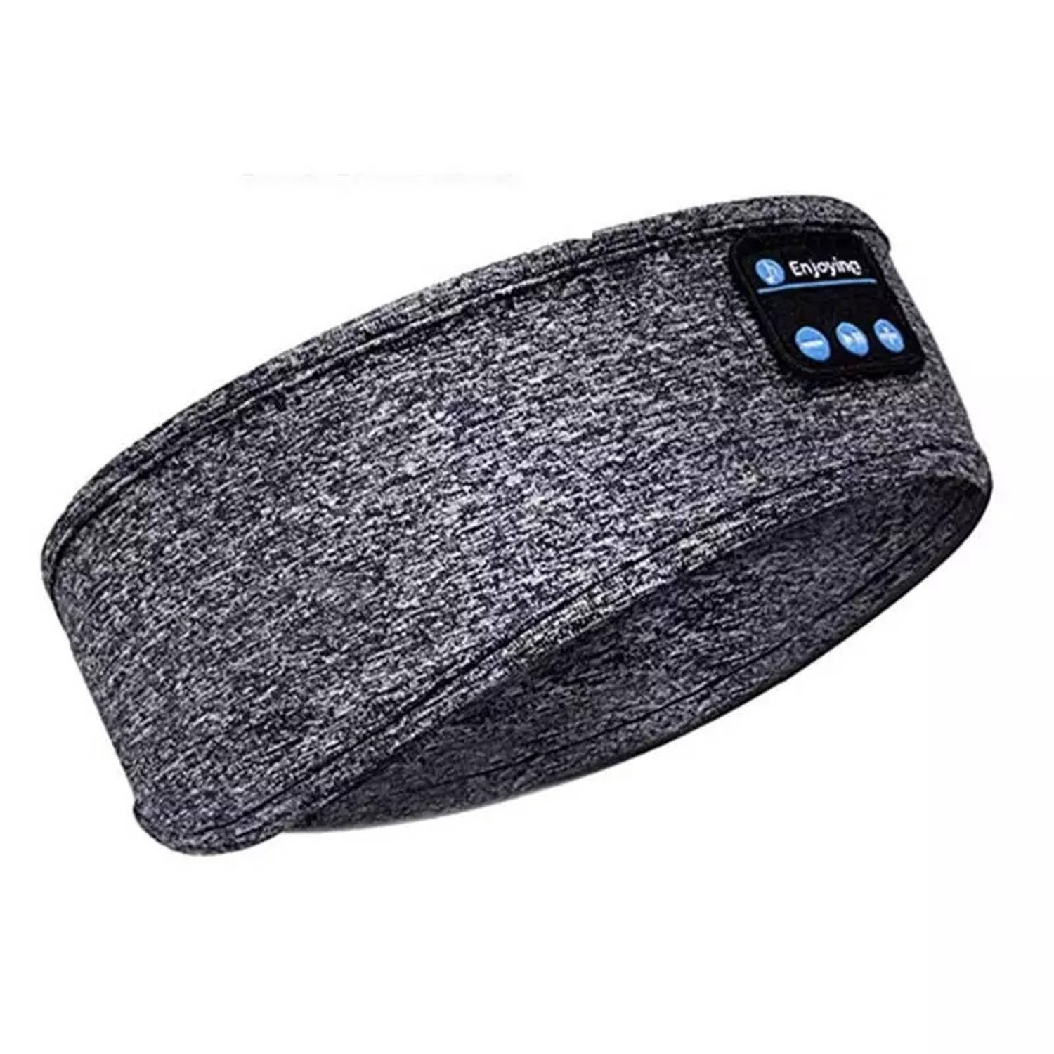 Slaap Koptelefoon Draadloos - Slaapmasker Bluetooth - Luidspreker - Oplaadbaar via USB - Grijs