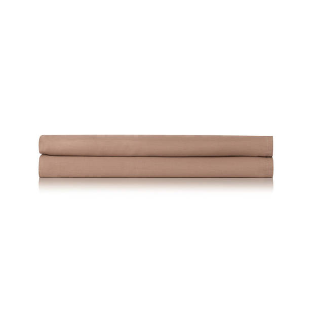 Zo home Satinado Hoeslaken Katoen Satijn 35cm Hoekhoogte - praline brown 90x210-220cm