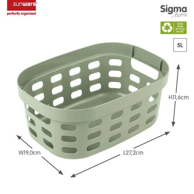 Sigma Home mand 5 liter groen (1410883)