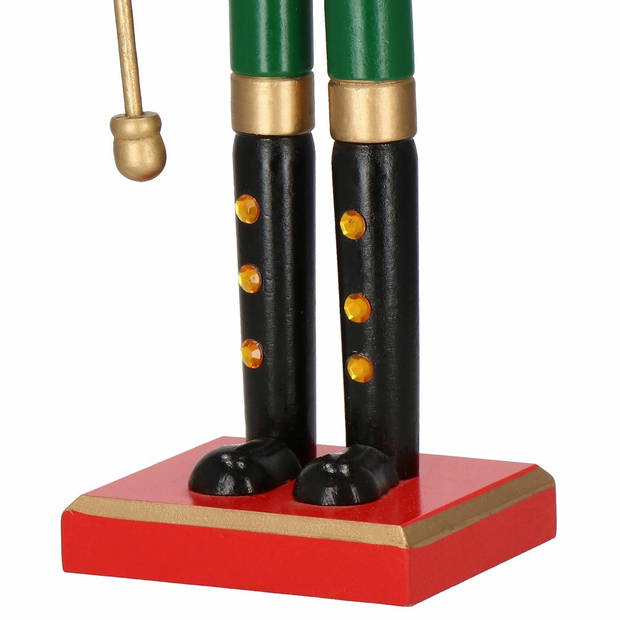 Notenkraker Kerst 61 cm Groen/Rood/Goud/Zwart