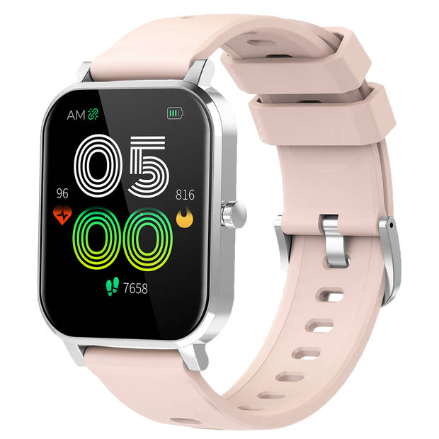 Denver Smartwatch met Extra Grote 1.7'' Display - IP67 Waterdicht Sporthorloge - Easy to return button - SW181 – Roze