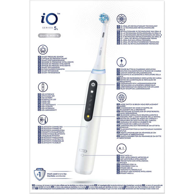 Oral-B iO Serie 5S Wit Elektrische Tandenborstel