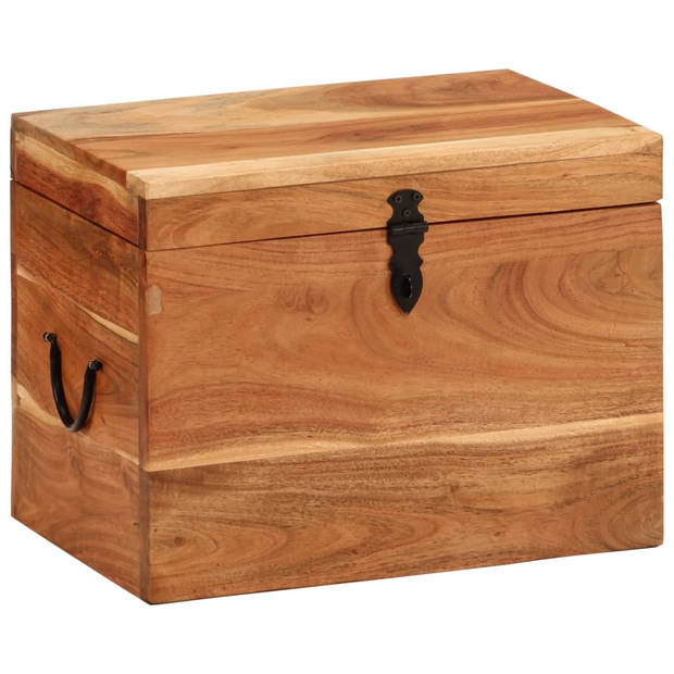 vidaXL Opbergbox 39x28x31 cm massief acaciahout