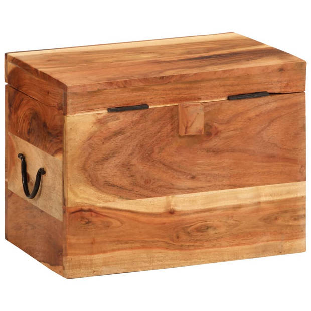 vidaXL Opbergbox 39x28x31 cm massief acaciahout