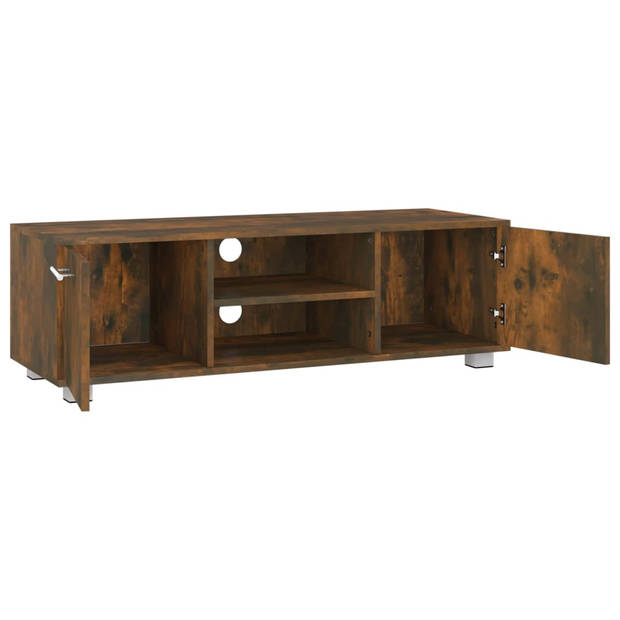 vidaXL Tv-meubel 110x40x35 cm bewerkt hout gerookt eikenkleurig