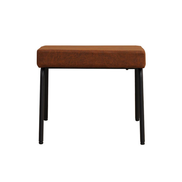 Bronx71 Hocker Espen cognac eco-leer.