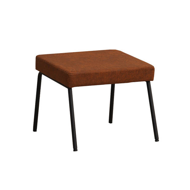 Bronx71 Hocker Espen cognac eco-leer.