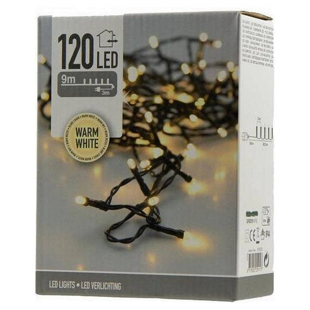 Home & Styling Kerstverlichting 120 Led Extra Warm Wit Ip44 1200 Cm Groen