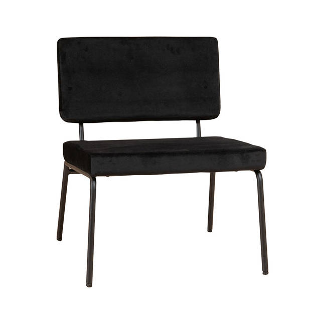 Bronx71 Velvet fauteuil Espen zwart.