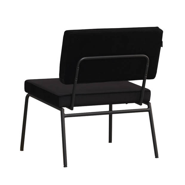 Bronx71 Velvet fauteuil Espen zwart.