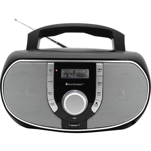 Soundmaster SCD1700SW - Boombox met DAB+/FM-radio, CD/MP3-speler en USB