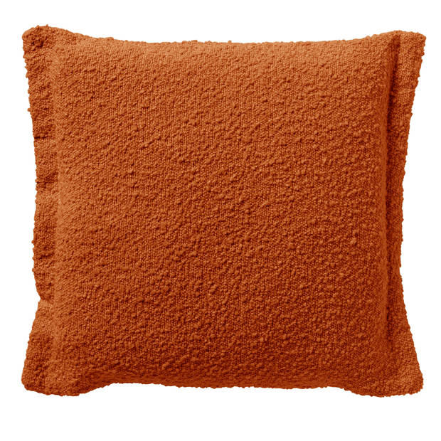 Dutch Decor - OTIS - Sierkussen 45x45 cm - effen kleur - unieke stof - Potters Clay - oranje