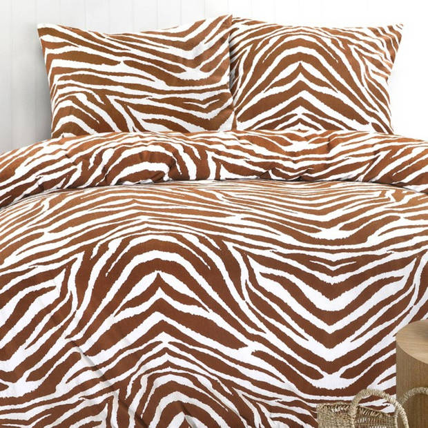 Day Dream Dekbedovertrek Flanel Zebra -2-persoons (200 x 200/220 cm)