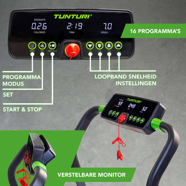 Tunturi Cardio Fit T5 Loopband - Hardloopband - Wandelband - Inklapbaar - tot 10 km/u
