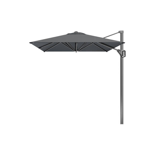 Platinum Voyager zweefparasol T1 3x2 m. - Antraciet met voet en hoes