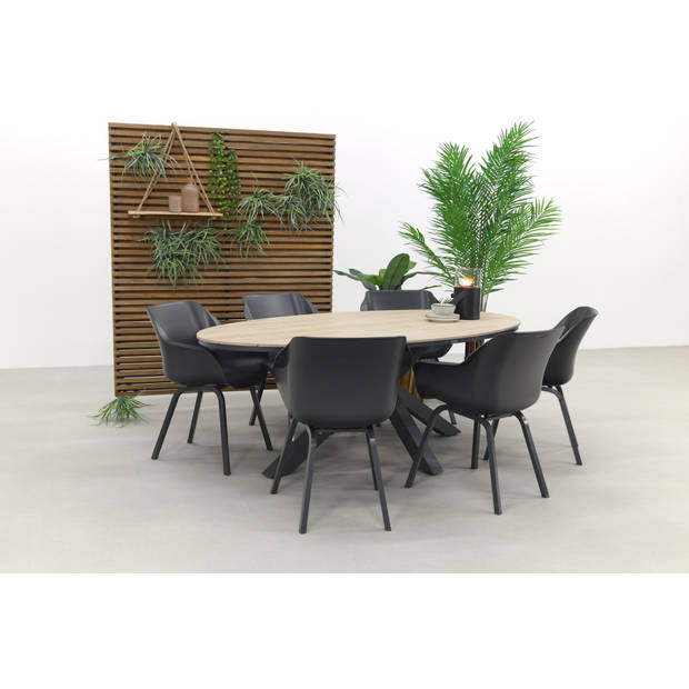 Hartman Sophie Element - Xerix/GI Edison 220 tafel - ovale tuinset