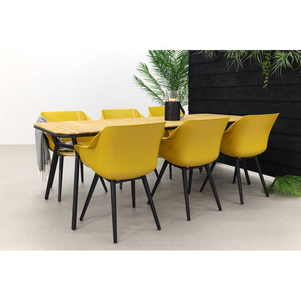 Hartman Sophie Studio Curry Yellow/Bella 220x95 cm. - 7-delige tuinset