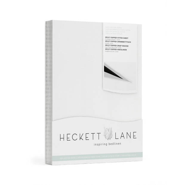 Heckett & Lane Elementi Splittopper Hoeslaken Katoen Satijn white