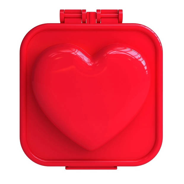 Eiervormer hartvorm rood bruiloft cadeau - Eierdopjes