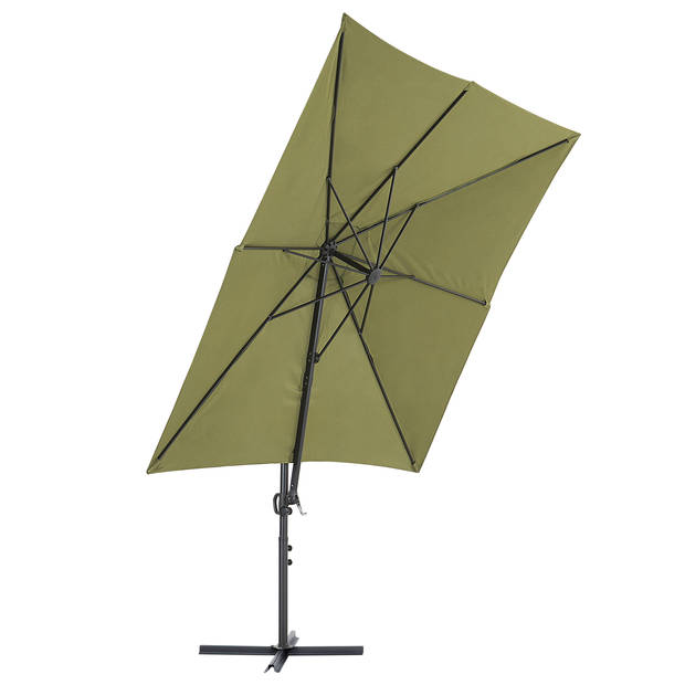 Beliani MONZA II - Cantilever parasol-Groen-Polyester