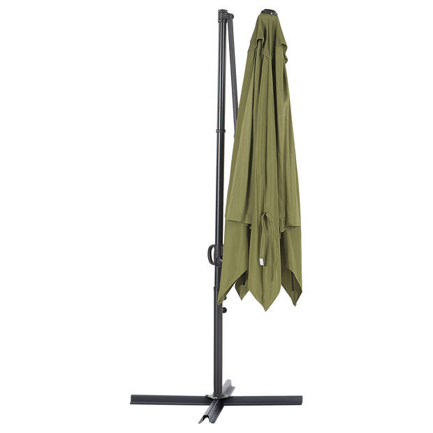 Beliani MONZA II - Cantilever parasol-Groen-Polyester