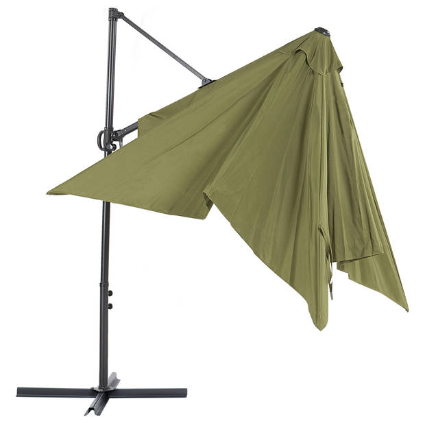 Beliani MONZA II - Cantilever parasol-Groen-Polyester