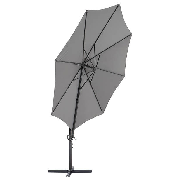 Beliani SAVONA II - Cantilever parasol-Grijs-Polyester