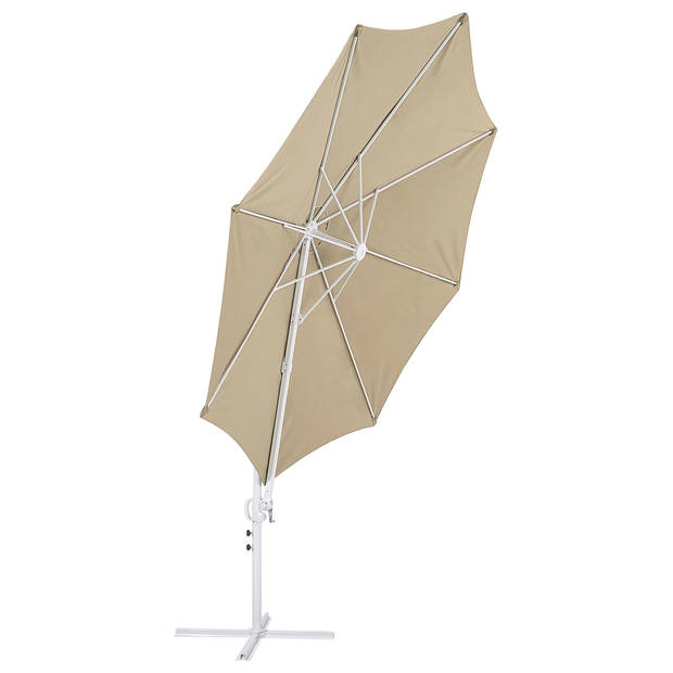 Beliani SAVONA II - Cantilever parasol-Beige-Polyester