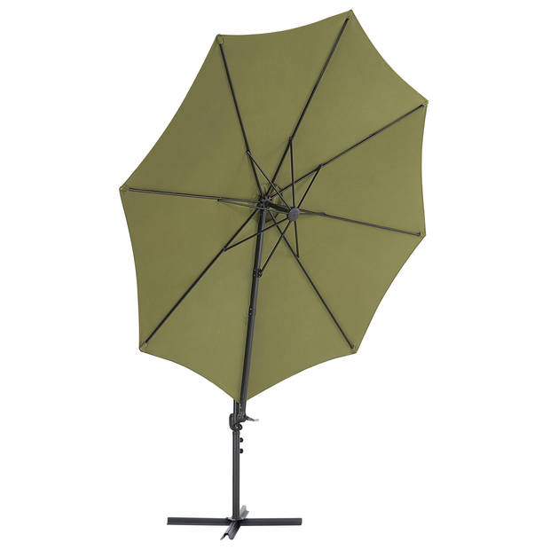 Beliani SAVONA II - Cantilever parasol-Groen-Polyester