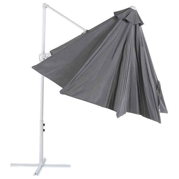 Beliani SAVONA II - Cantilever parasol-Grijs-Polyester