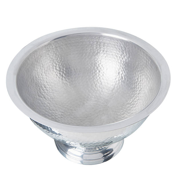 Beliani TIWANAKU - Decoratieve schaal-Zilver-Aluminium