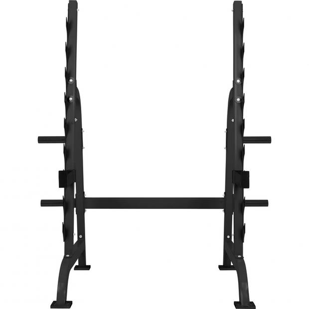 Gorilla Sports Squat Rack - Bankdruksteunen - 9 hoogtes - Belastbaar tot 300 kg