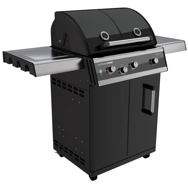 Outdoor Chef - Barbecue Gas Dualchef 325 G 30 mBar - Roestvast Staal - Zwart