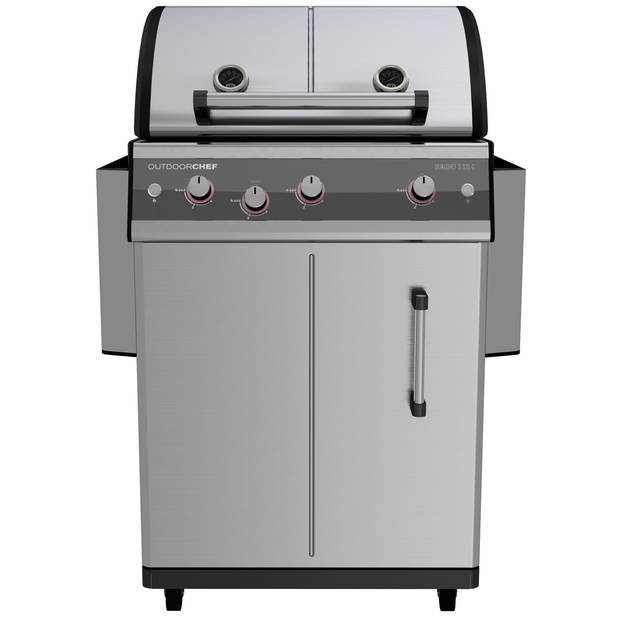 Outdoor Chef - Barbecue Gas Dualchef 325 G 30 mBar - Roestvast Staal - Zilver