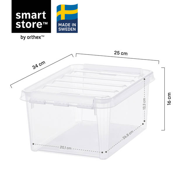 Orthex - SmartStore - Classic 10 - Opbergbox - 8 liter - Transparant