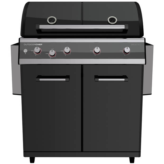 Outdoor Chef - Barbecue Gas Dualchef 425 G 30 mBar - Roestvast Staal - Zwart
