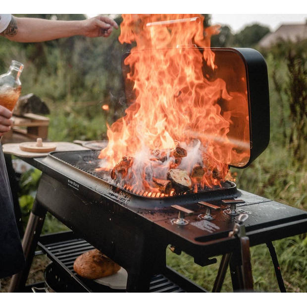 Everdure - Furnace Gas Barbecue - Roestvast Staal - Oranje