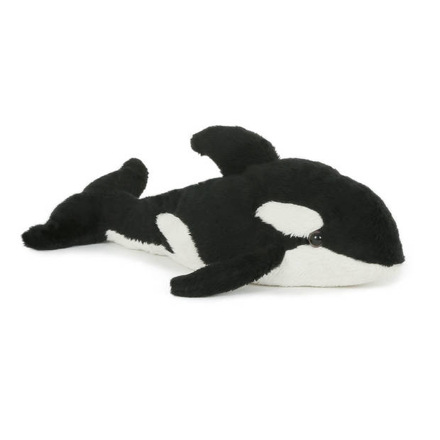 Set van 2x stuks pluche knuffel orka killer whale23 cm - Knuffel zeedieren