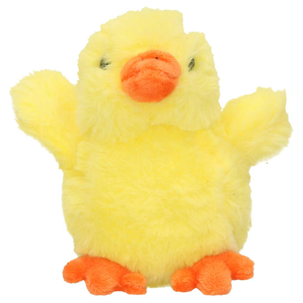 Pluche kuiken / kip knuffel geel 12 cm - Knuffel boederijdieren