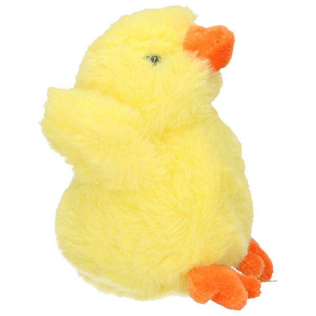 Pluche kuiken / kip knuffel geel 12 cm - Knuffel boederijdieren