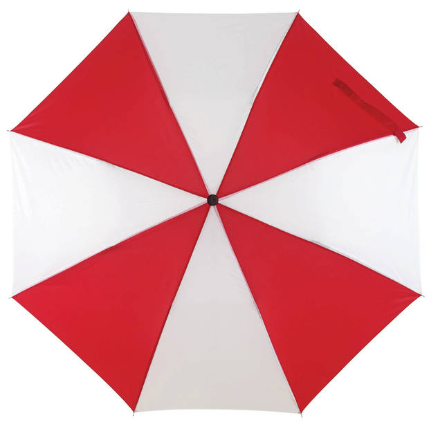 Opvouwbare paraplu rood / wit 85 cm - Paraplu's