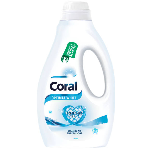 Coral - Vloeibaar Wasmiddel - Optimal White - Witte was - 156 wasbeurten - Voordeelverpakking